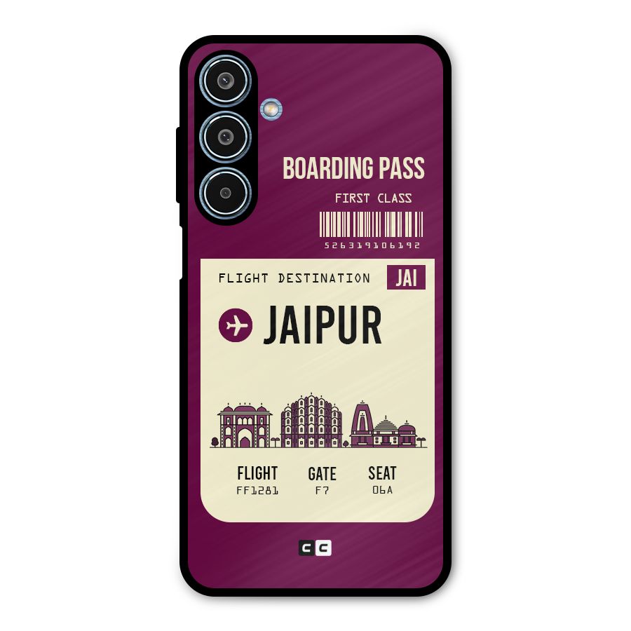 Jaipur Boarding Pass Metal Back Case for Galaxy M35