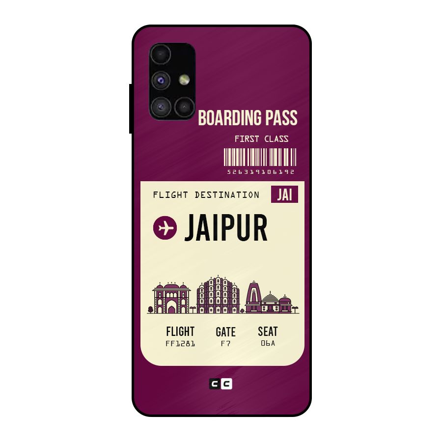 Jaipur Boarding Pass Metal Back Case for Galaxy M51