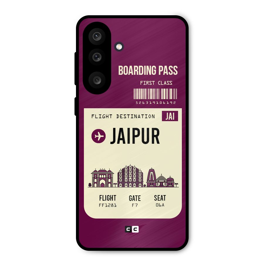 Jaipur Boarding Pass Metal Back Case for Galaxy M56