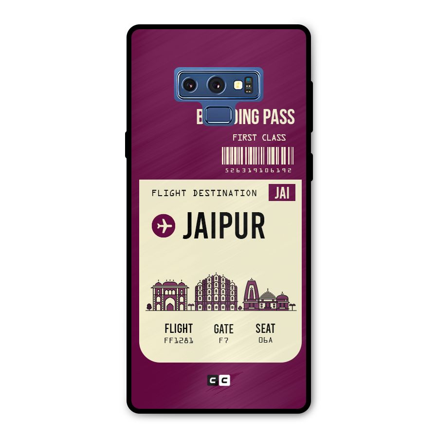 Jaipur Boarding Pass Metal Back Case for Galaxy Note 9