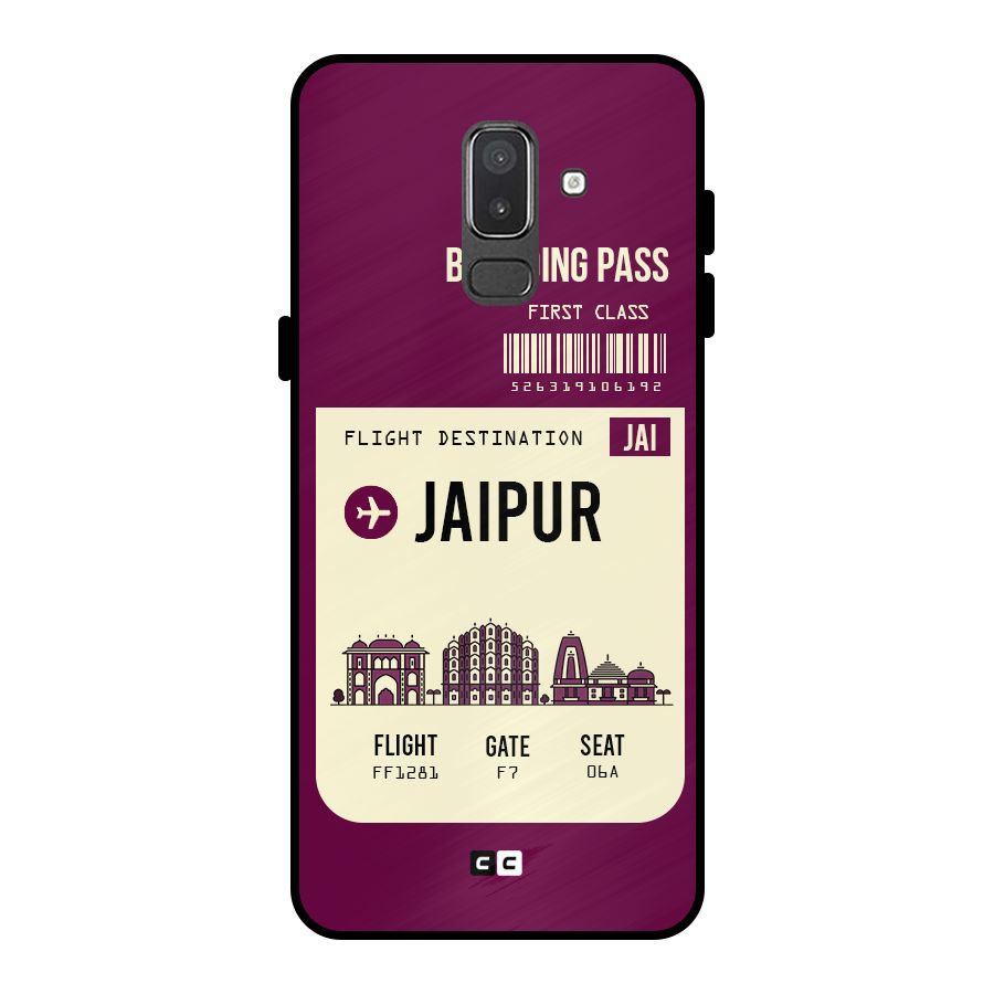 Jaipur Boarding Pass Metal Back Case for Galaxy On8 (2018)