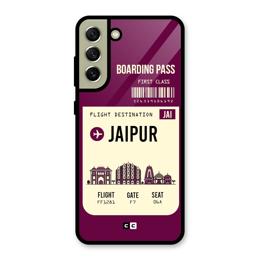Jaipur Boarding Pass Metal Back Case for Galaxy S21 FE 5G (2023)