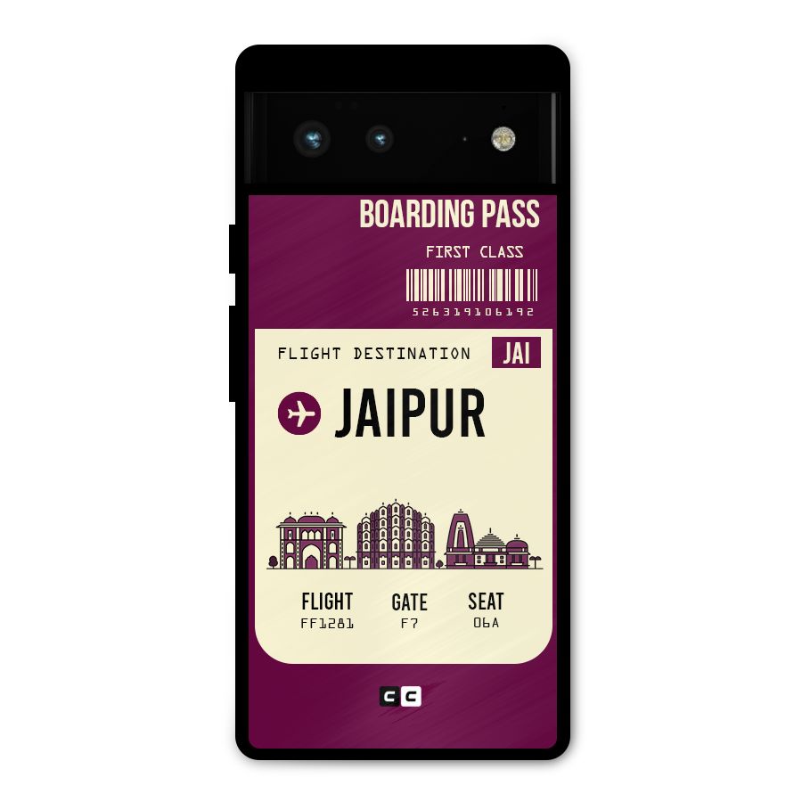 Jaipur Boarding Pass Metal Back Case for Google Pixel 6