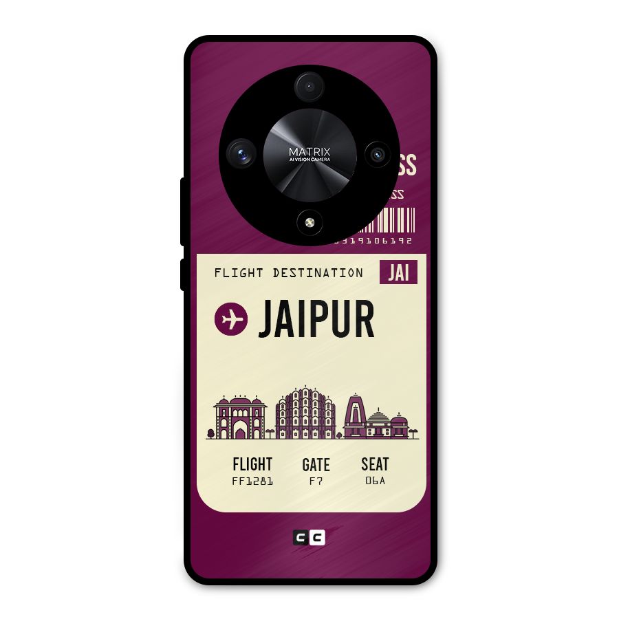 Jaipur Boarding Pass Metal Back Case for Honor X9b