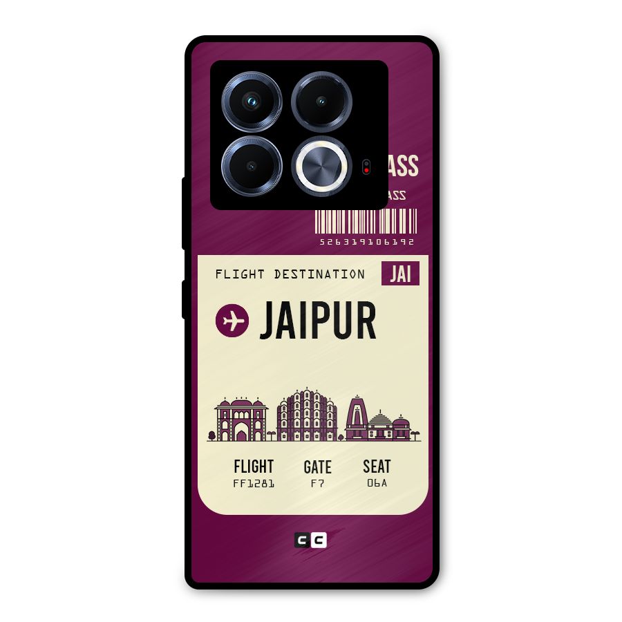 Jaipur Boarding Pass Metal Back Case for Infinix Note 40 5G