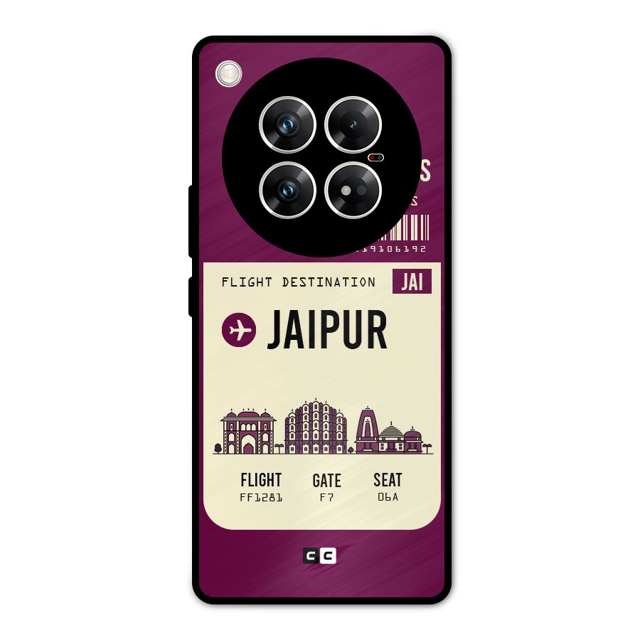 Jaipur Boarding Pass Metal Back Case for Infinix Zero 40 5G