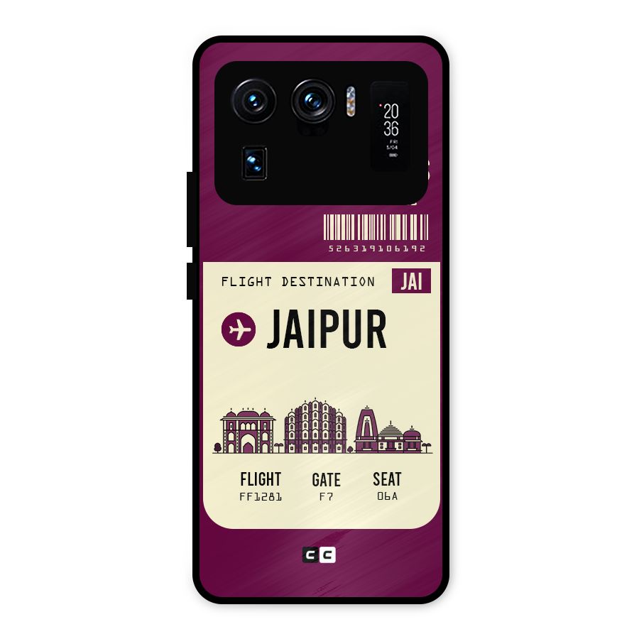 Jaipur Boarding Pass Metal Back Case for Mi 11 Ultra