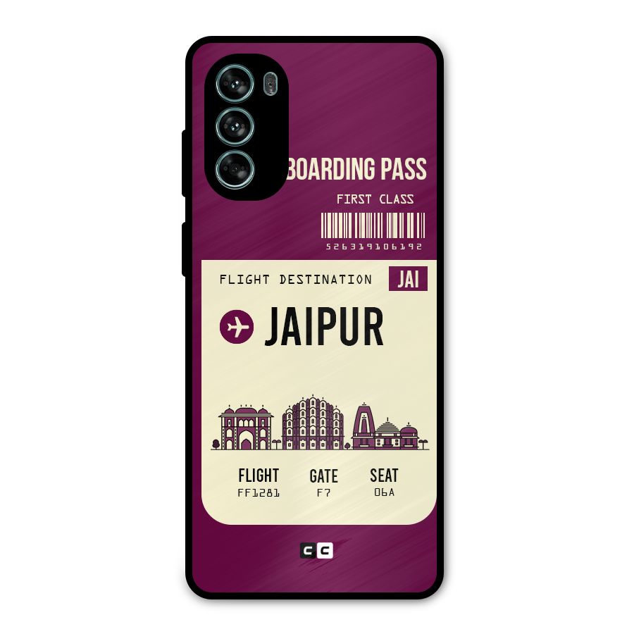 Jaipur Boarding Pass Metal Back Case for Moto G62