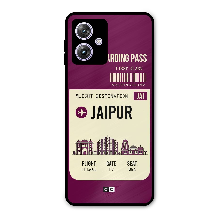 Jaipur Boarding Pass Metal Back Case for Moto G64
