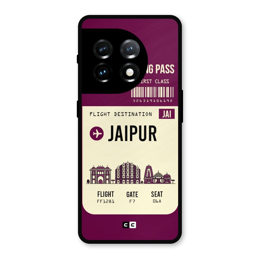 Jaipur Boarding Pass Metal Back Case for OnePlus 11