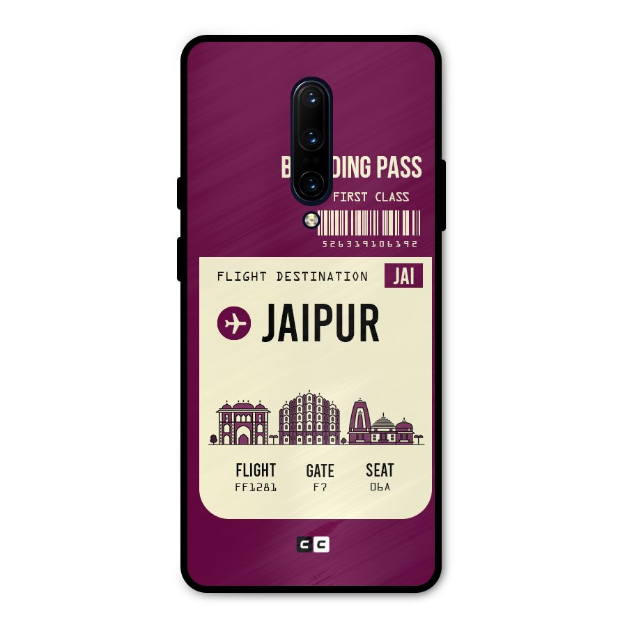 Jaipur Boarding Pass Metal Back Case for OnePlus 7 Pro
