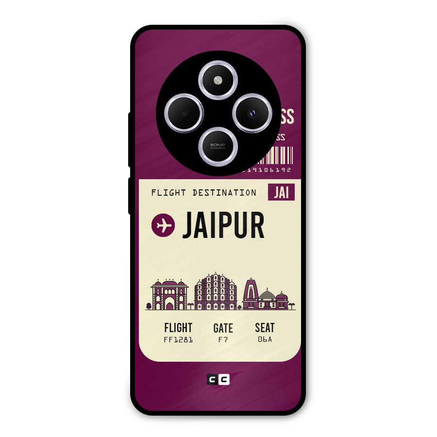 Jaipur Boarding Pass Metal Back Case for Poco C75 5G