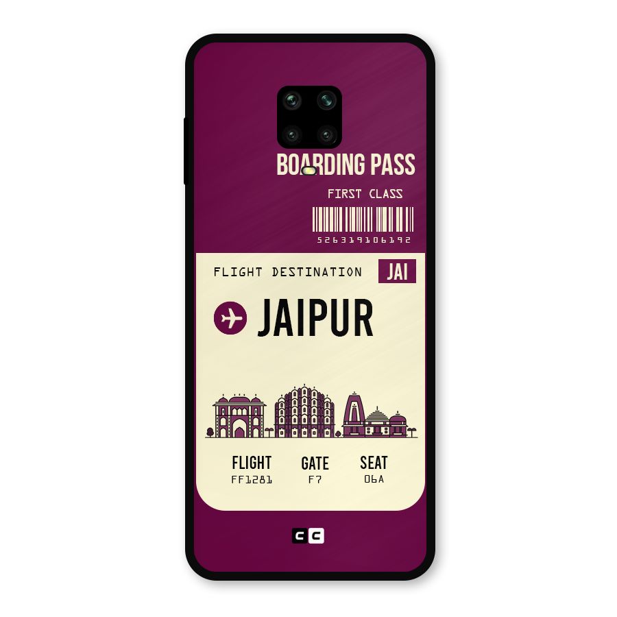 Jaipur Boarding Pass Metal Back Case for Poco M2 Pro