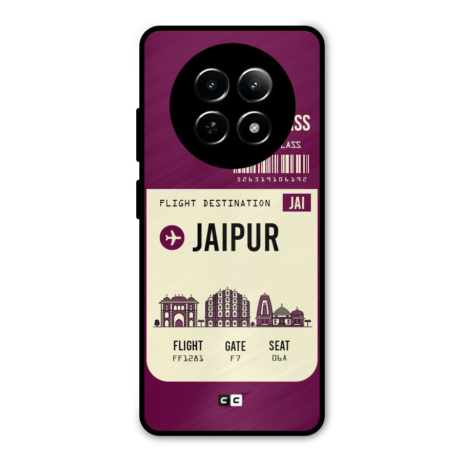 Jaipur Boarding Pass Metal Back Case for Realme 12 5G