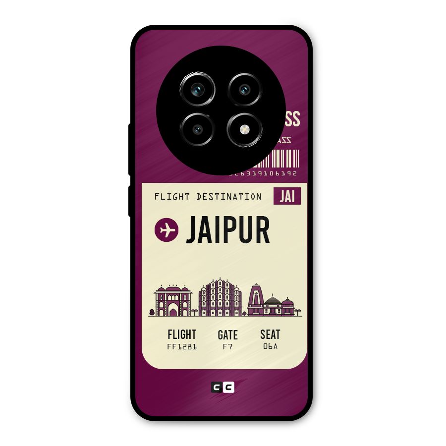 Jaipur Boarding Pass Metal Back Case for Realme 13 Pro