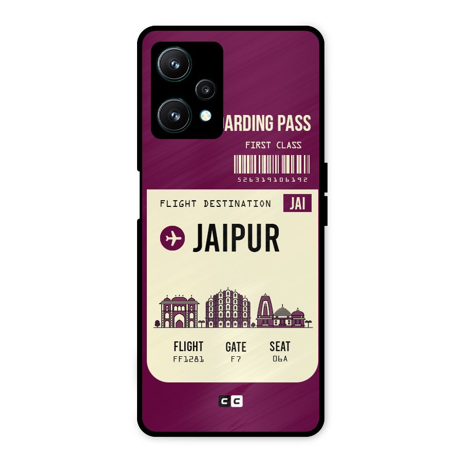 Jaipur Boarding Pass Metal Back Case for Realme 9 Pro 5G