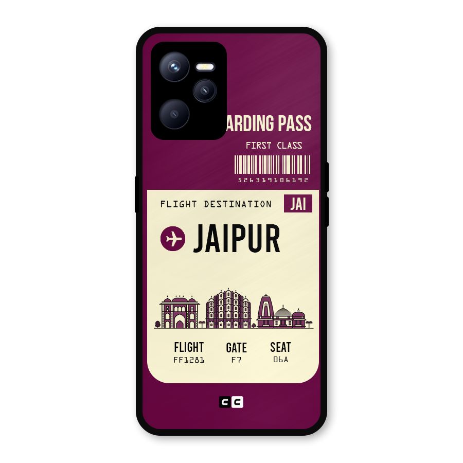 Jaipur Boarding Pass Metal Back Case for Realme C35
