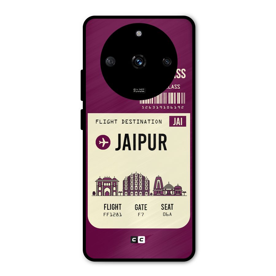 Jaipur Boarding Pass Metal Back Case for Realme Narzo 60 5G
