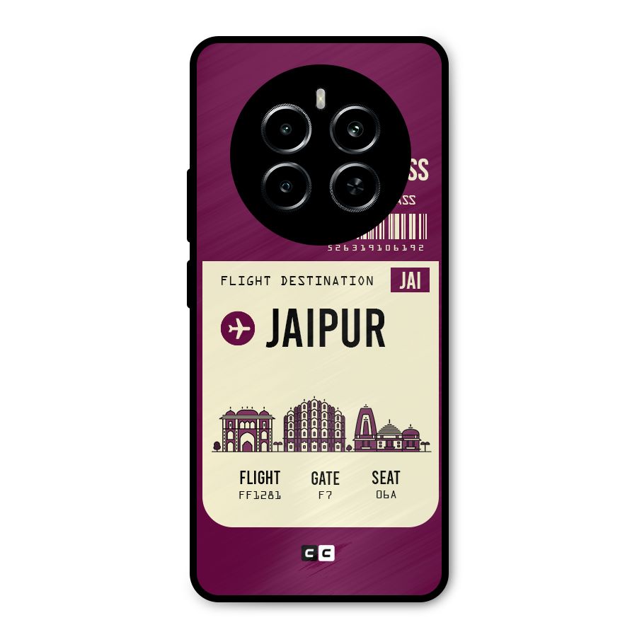 Jaipur Boarding Pass Metal Back Case for Realme P1