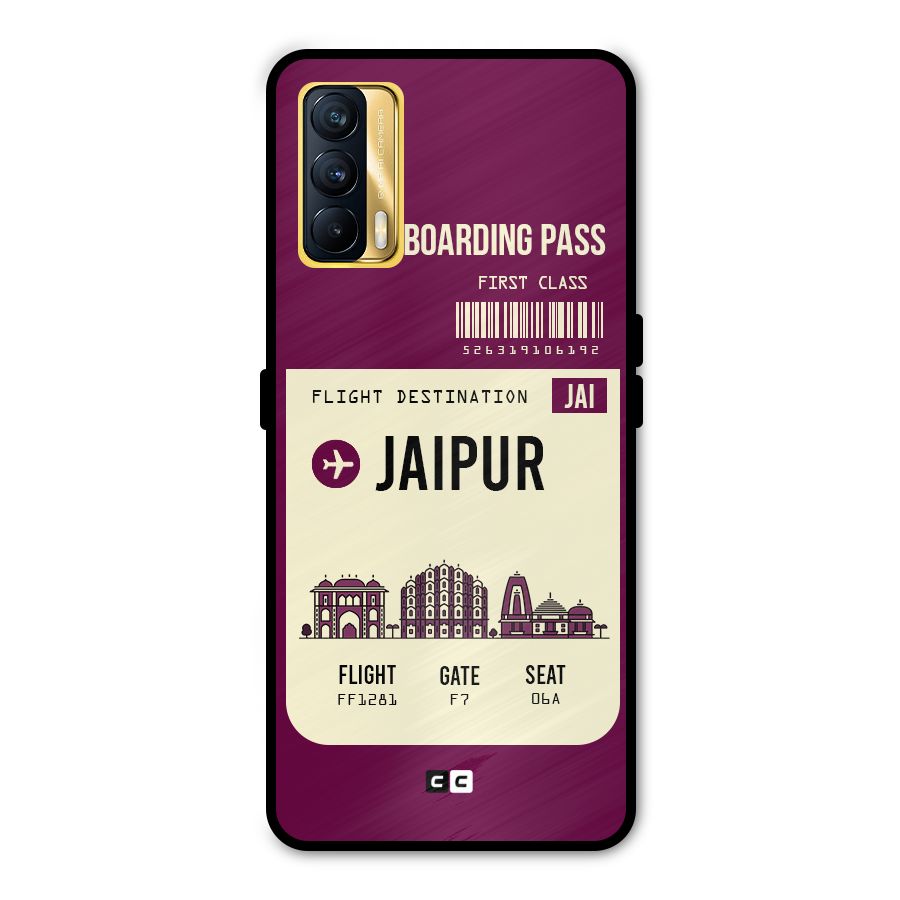 Jaipur Boarding Pass Metal Back Case for Realme X7