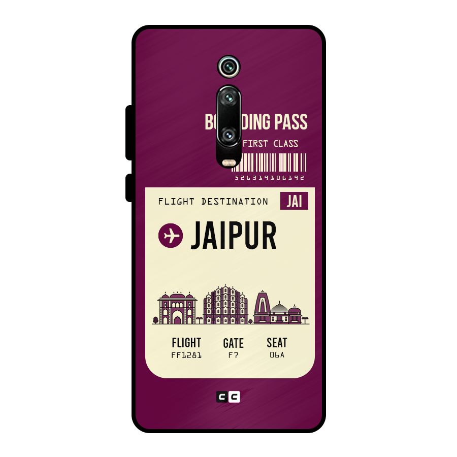 Jaipur Boarding Pass Metal Back Case for Redmi K20 Pro