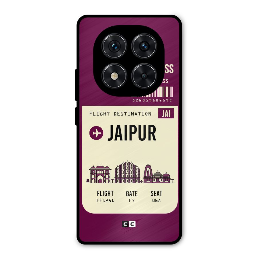 Jaipur Boarding Pass Metal Back Case for Redmi Note 14 Pro 5G