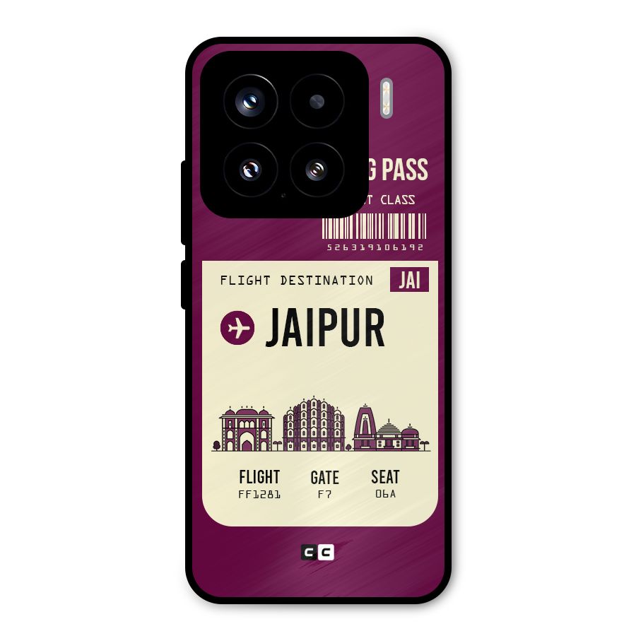 Jaipur Boarding Pass Metal Back Case for Xiaomi 15