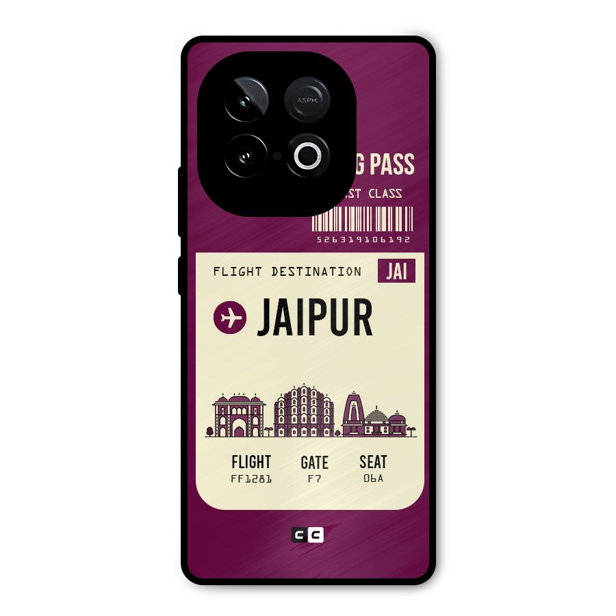 Jaipur Boarding Pass Metal Back Case for iQOO Neo 10