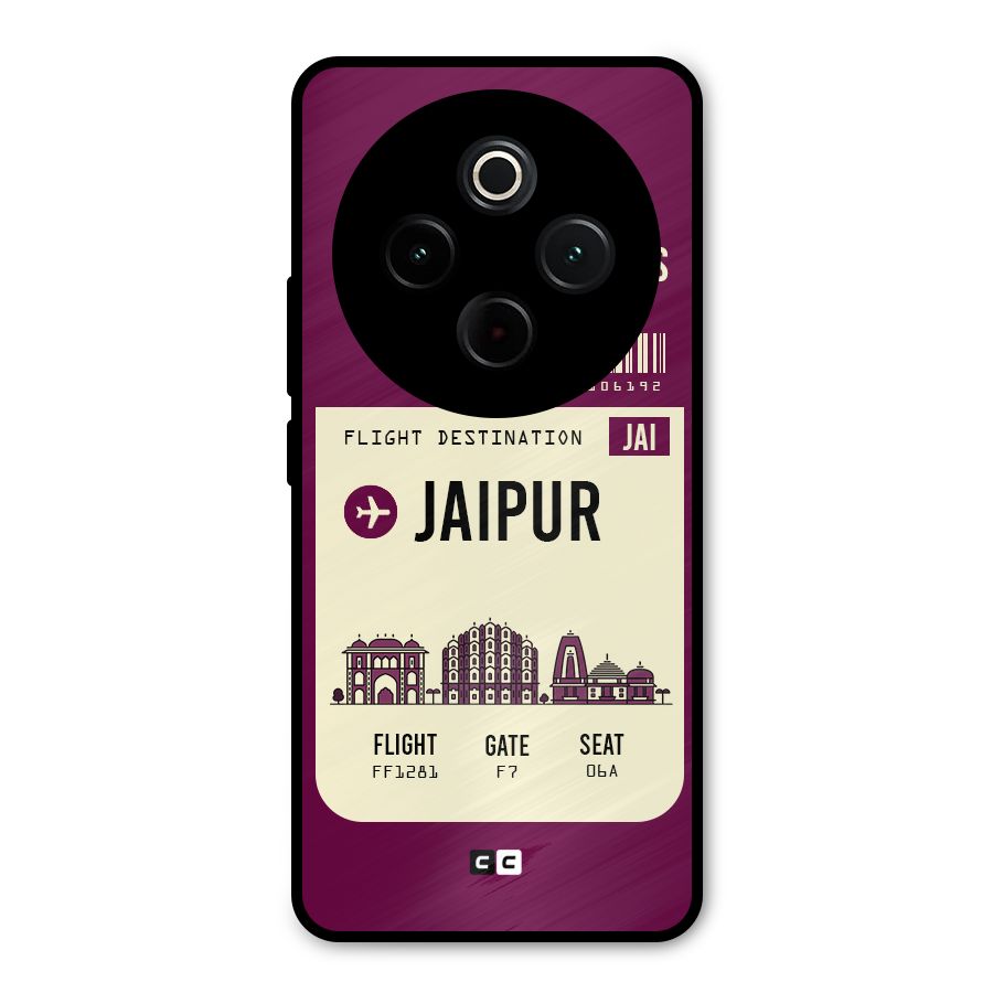 Jaipur Boarding Pass Metal Back Case for iQOO Z10
