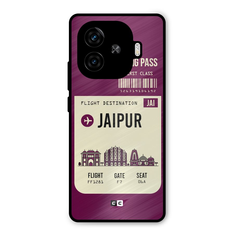Jaipur Boarding Pass Metal Back Case for iQOO Z9 Turbo
