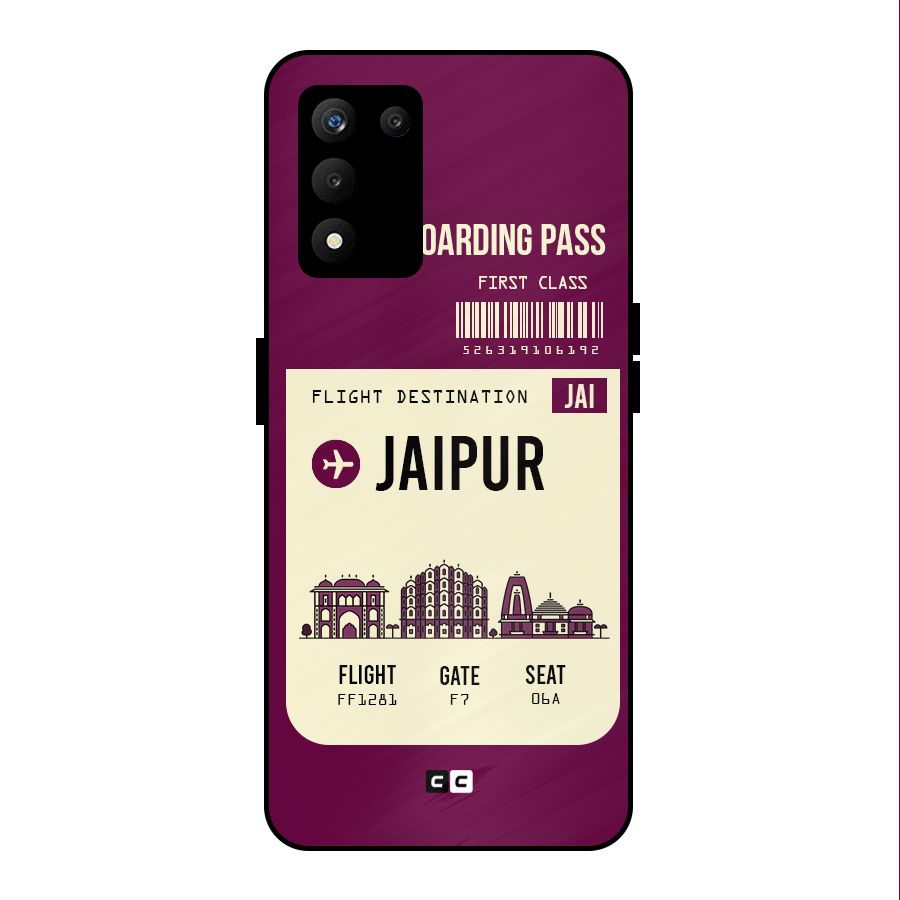 Jaipur Boarding Pass Metal Back Case for realme 9 5G SE