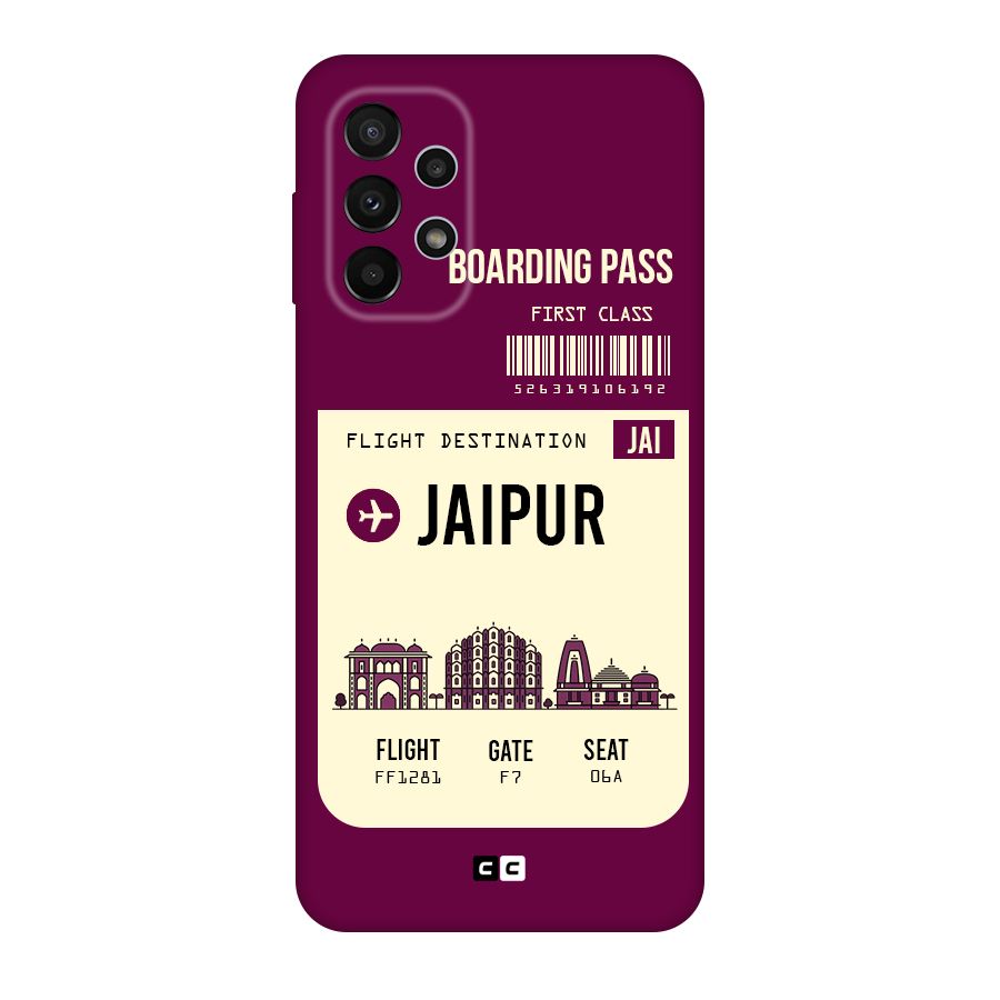 Jaipur Boarding Pass Original Polycarbonate Back Case for Galaxy A23