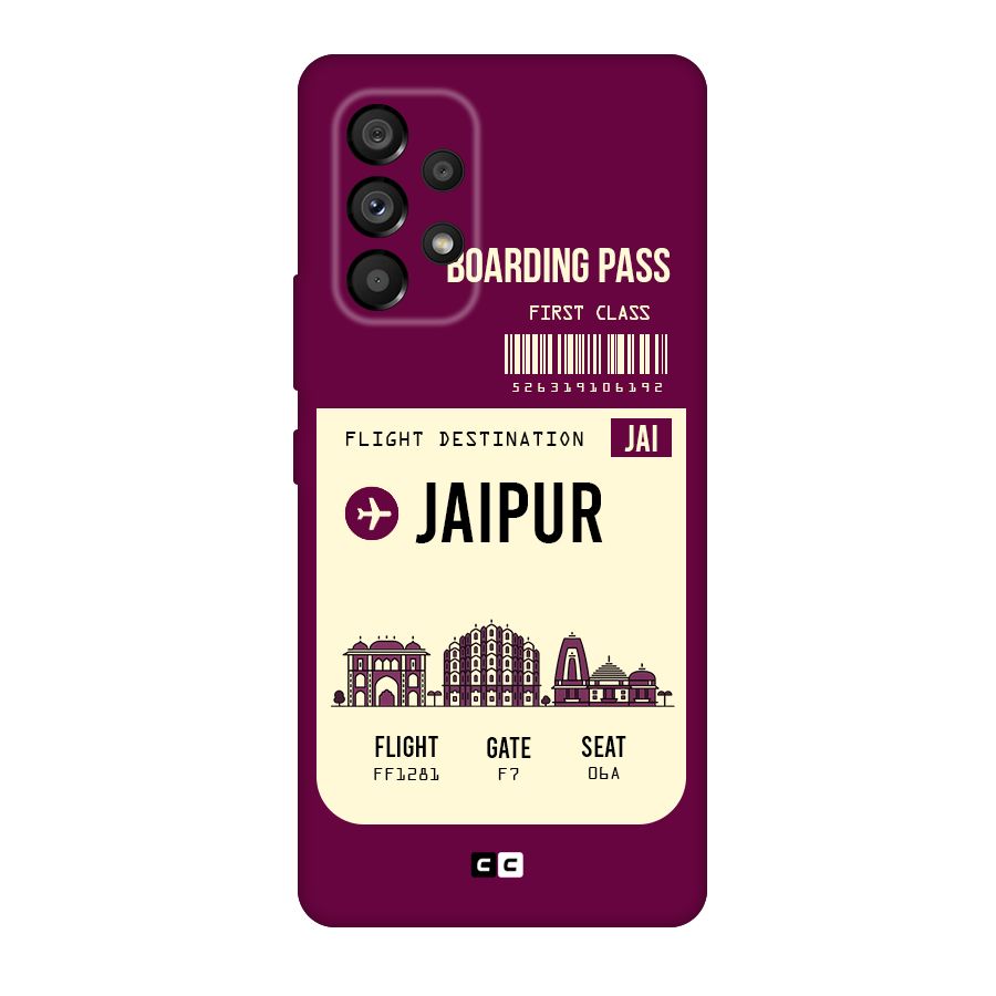Jaipur Boarding Pass Original Polycarbonate Back Case for Galaxy A53 5G