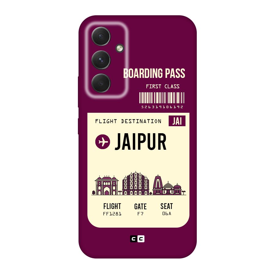 Jaipur Boarding Pass Original Polycarbonate Back Case for Galaxy A54