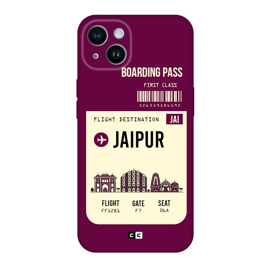 Jaipur Boarding Pass Original Polycarbonate Back Case for iPhone 14