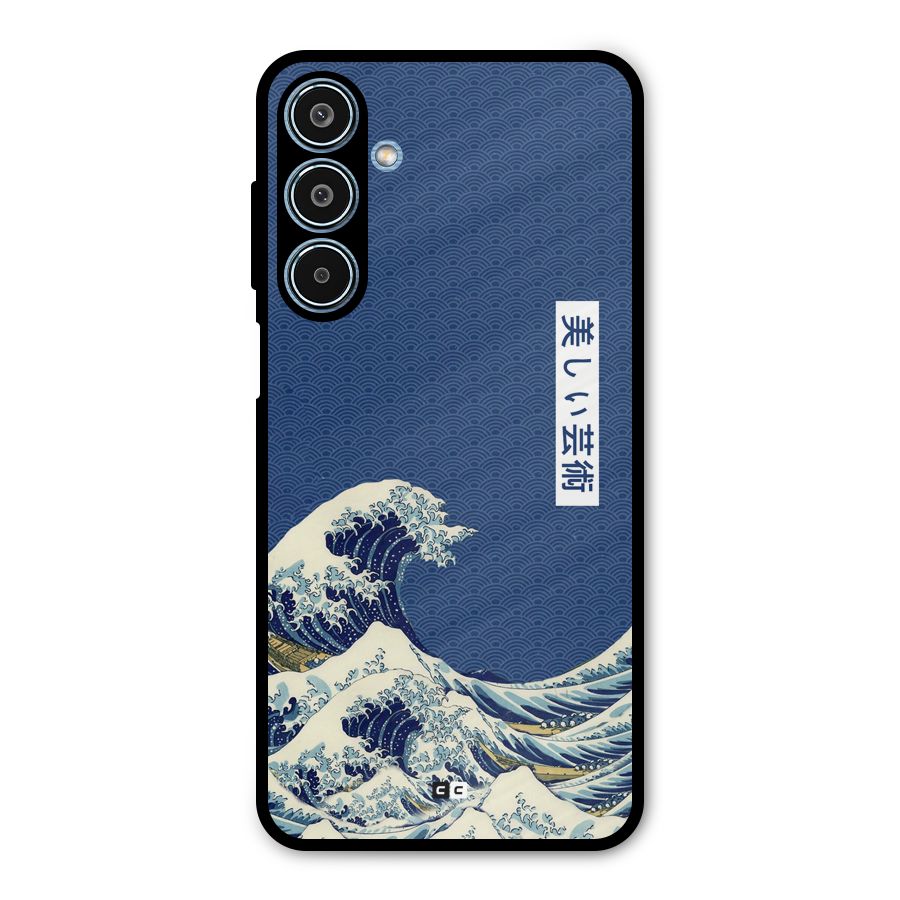 Japanese Art Metal Back Case for Galaxy M35