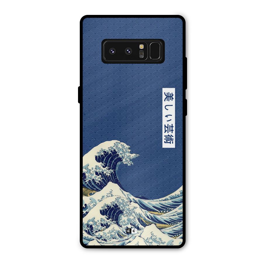 Japanese Art Metal Back Case for Galaxy Note 8