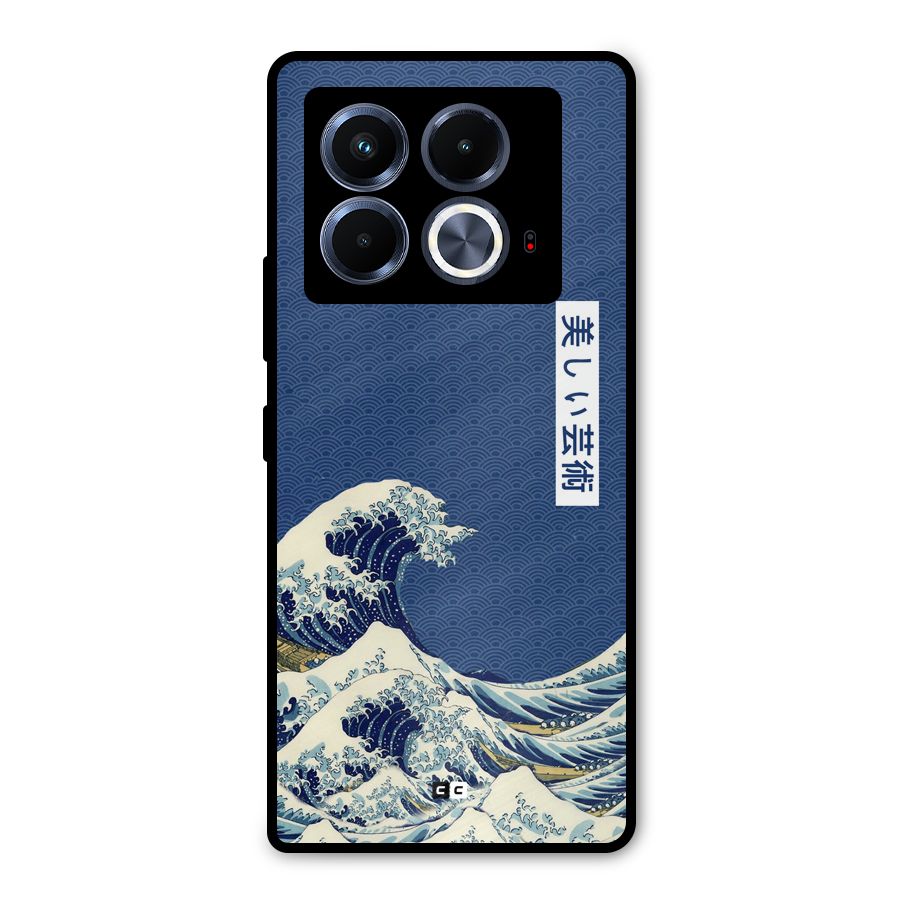 Japanese Art Metal Back Case for Infinix Note 40 5G