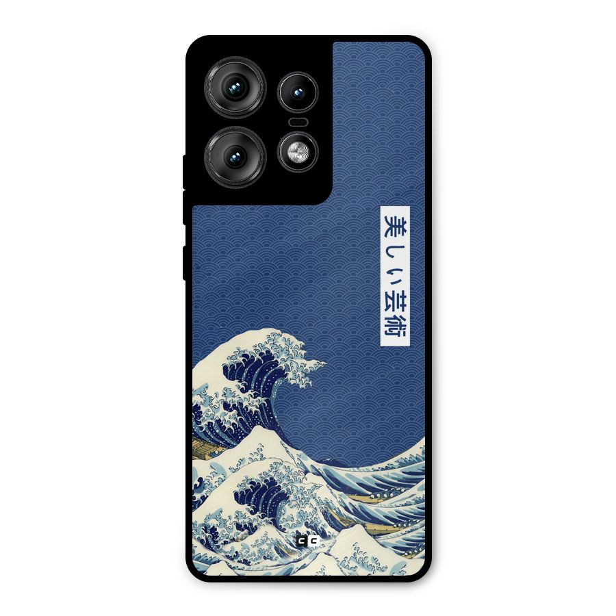 Japanese Art Metal Back Case for Motorola Edge 50 Pro