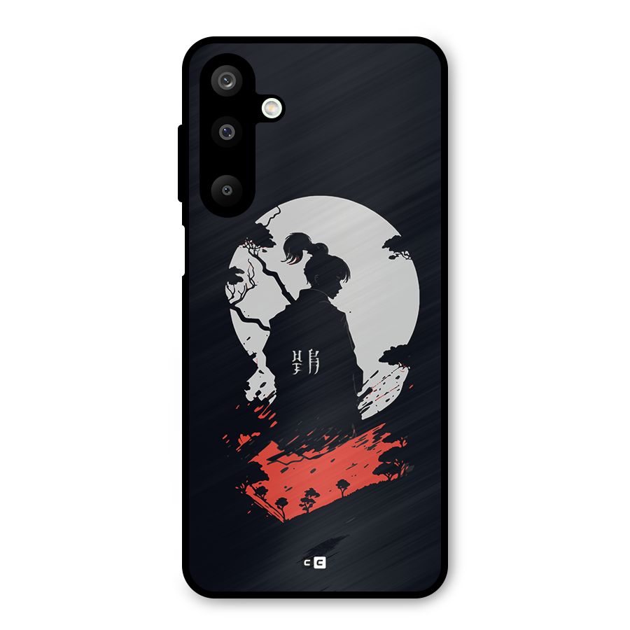 Japanese Warrior Metal Back Case for Galaxy M16