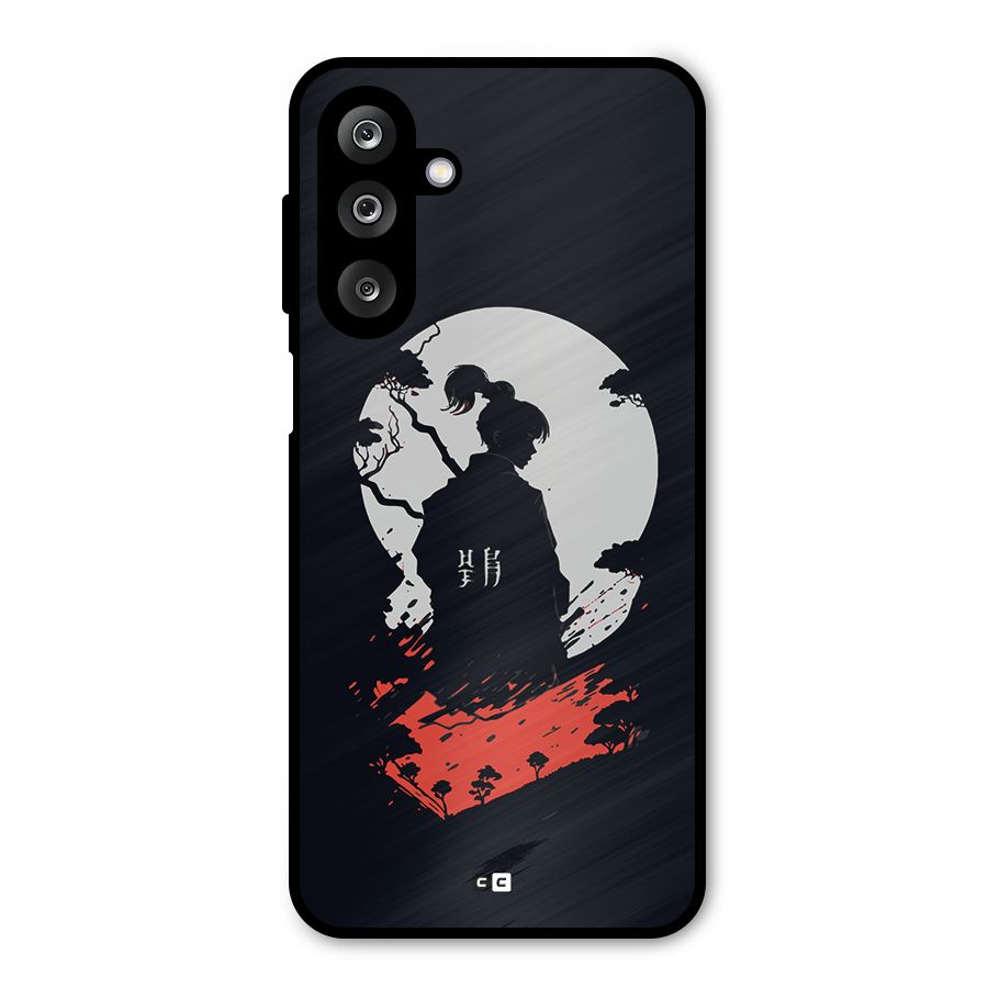 Japanese Warrior Metal Back Case for Galaxy M36