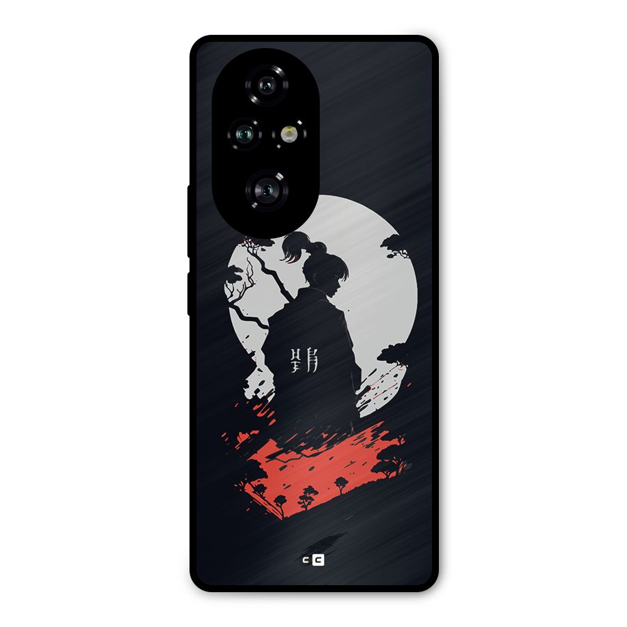 Japanese Warrior Metal Back Case for Honor 200 Pro