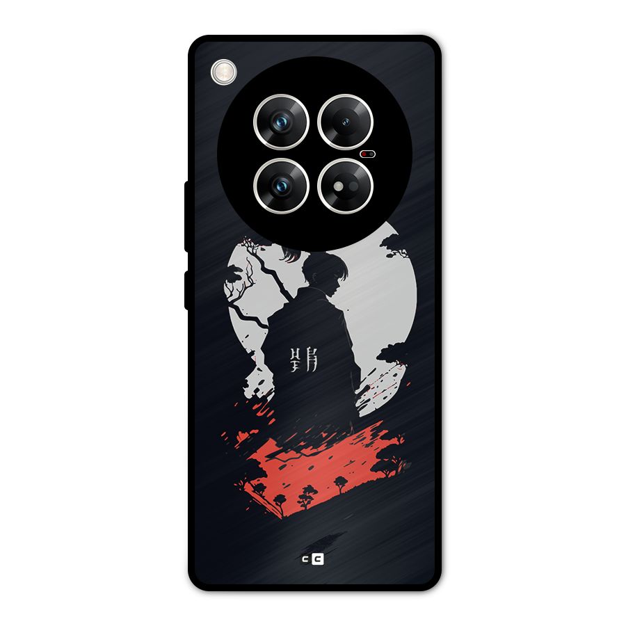 Japanese Warrior Metal Back Case for Infinix Zero 40 5G