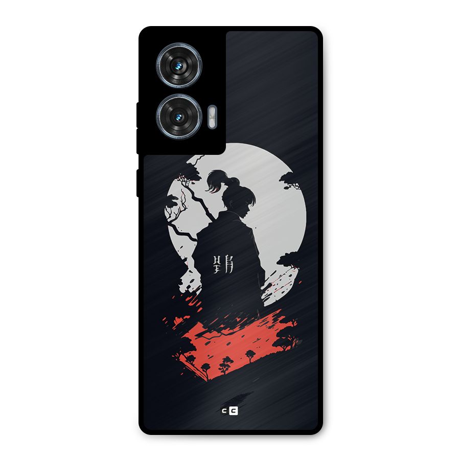 Japanese Warrior Metal Back Case for Motorola G96