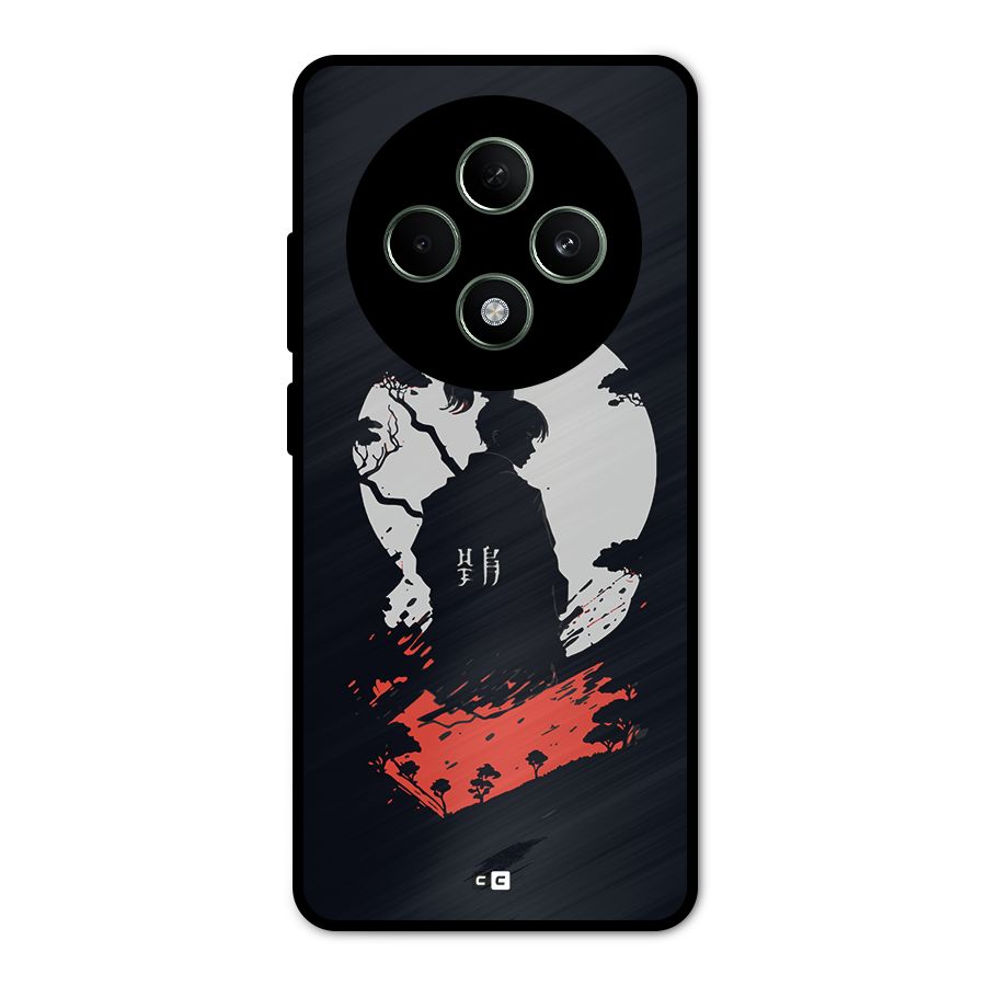Japanese Warrior Metal Back Case for Oppo F27