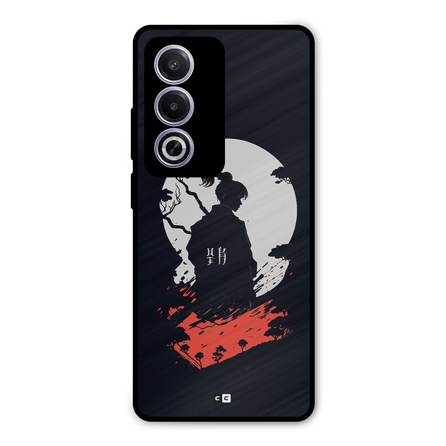 Japanese Warrior Metal Back Case for Oppo K12x