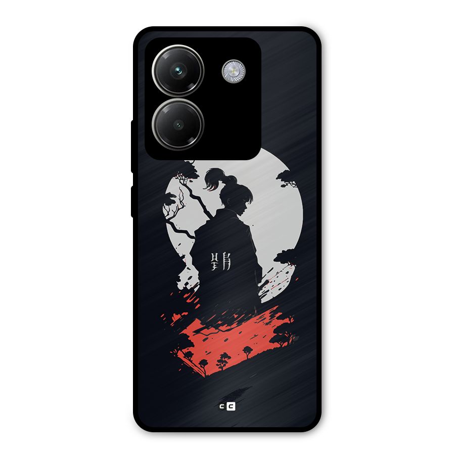 Japanese Warrior Metal Back Case for Poco M7 Pro 5G