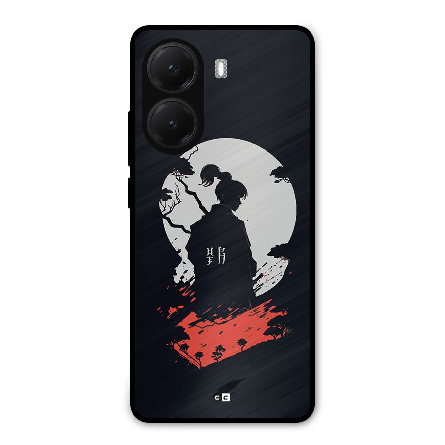 Japanese Warrior Metal Back Case for Poco X7 Pro