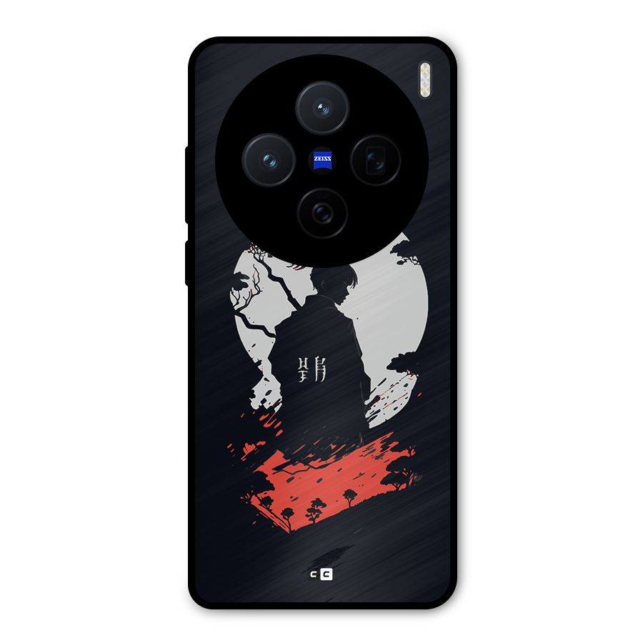 Japanese Warrior Metal Back Case for Vivo X200