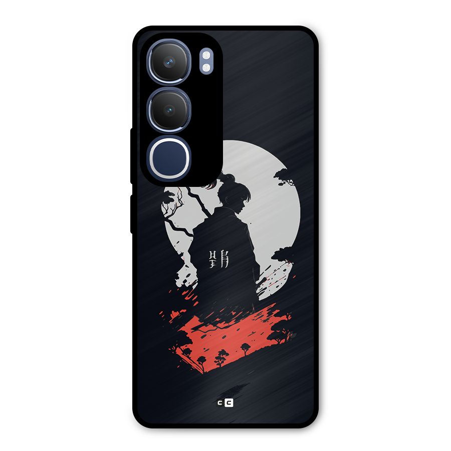 Japanese Warrior Metal Back Case for Vivo Y29